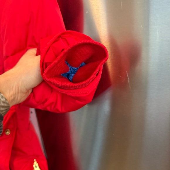 J. Crew Petite Chateau Puffer with Primaloft®. Size XXS, Red with gold hardware - Picture 8 of 16